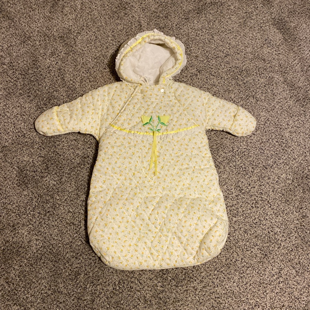 Yellow Floral Kids Sleep Sack